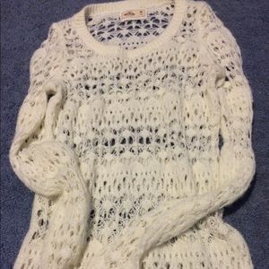 White sweater Hollister